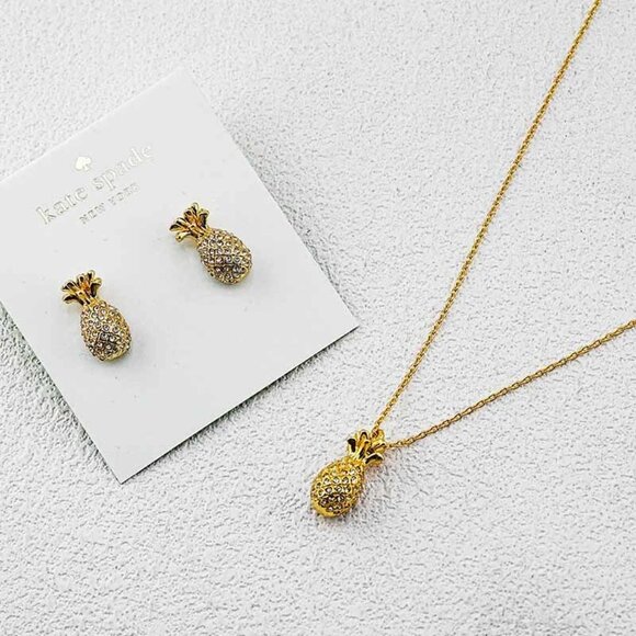 Kate Spade Pineapple Earring and Necklace Set - Picture 2 of 5
